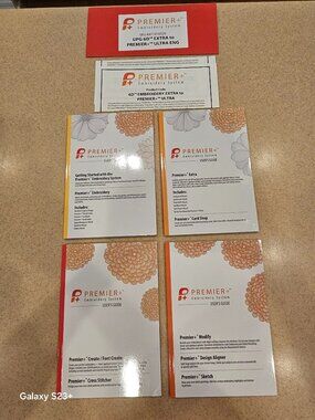 RARE 4 PREMIER + EMBROIDERY SYSTEM BOOKS & PRODUCT CODE